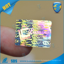 Custom 3d hologram sticker logo print laser print hologram sticker